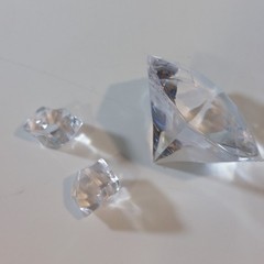 Clear Acrylic Diamond Gems Table Scatter Vase Filler Bulk Wedding Decor 2.5 lbs
