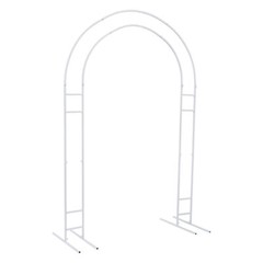 White Steel Round Arch Backdrop 1.5m × 2.2m Wedding Balloon Stand