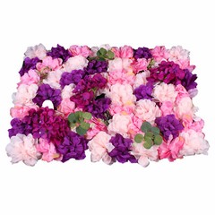 6 Pieces Artificial Silk Flower Wall Panel 60cm*40cm Wedding Decor Background