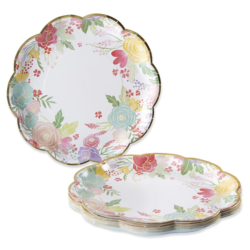 Kate Aspen Garden Blooms 9 in. Premium Decorative Paper 9 Inch, Multicolor