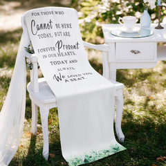 Reserved Memorial Wedding Chair Sign save a Seat for Someone in Heaven Loving Me