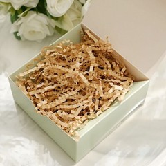 8 oz NATURAL Kraft Crinkle Paper Shred BASKET Gift Box Filler Party Decorations