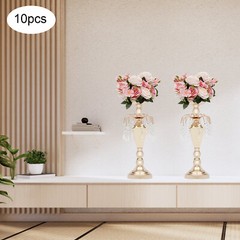 10 Pcs Vase & Pillar Candle Holder for Tables Wedding Supplies Decoration