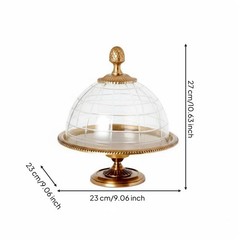 Glass for Me Cake Stand Double Tier Tableware for Dining Room