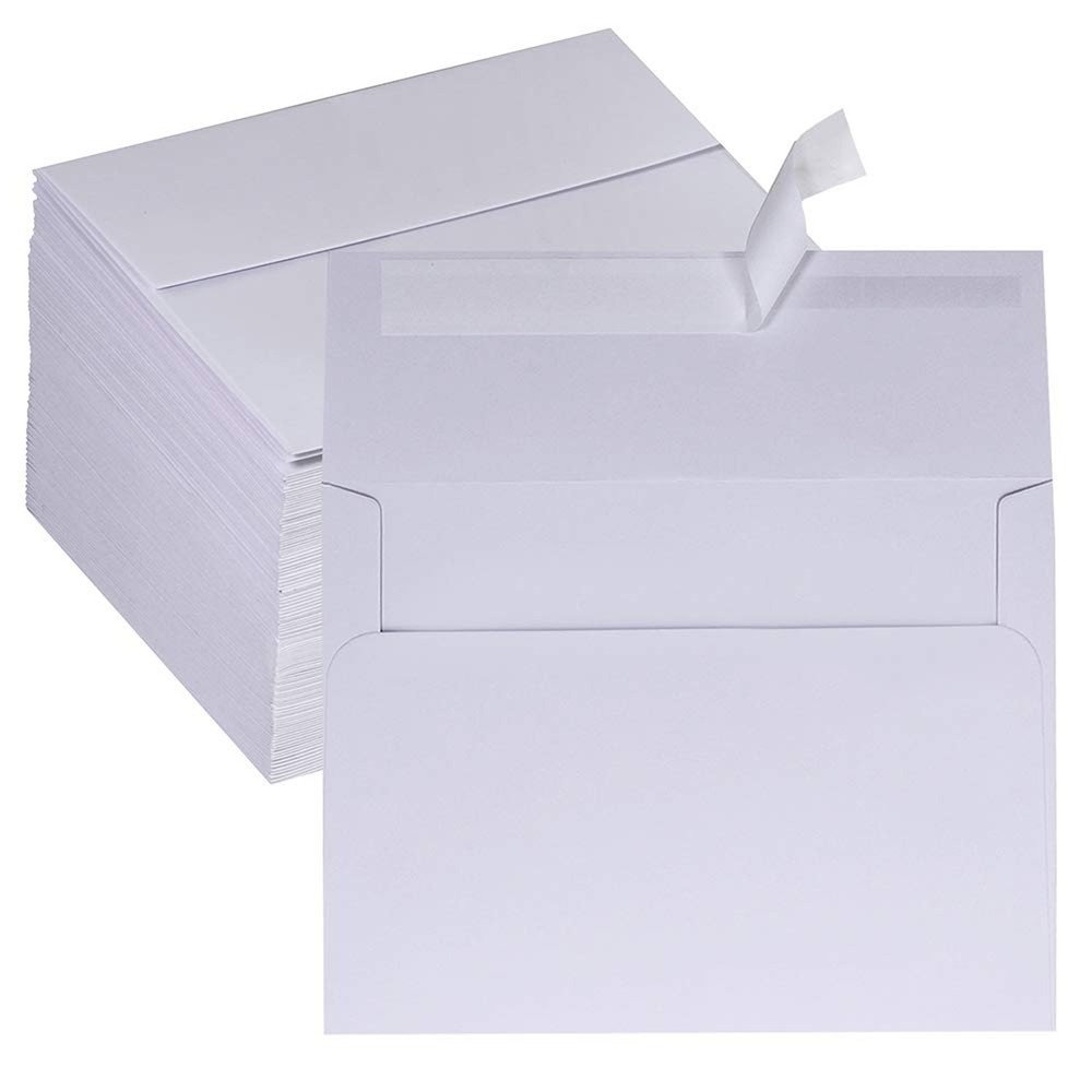 Supla 150 Pcs Bulk A6 Invitation Envelopes in White Peel & Seal Self-Seal 4 3…