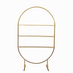 GOLD 6.5 feet 3 Tier Metal Cupcake Dessert DISPLAY STAND Centerpiece Events