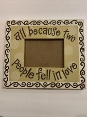 Wooden Sign Plaque Wall Decor «Family All Because Two People Fell in Love Whimsi