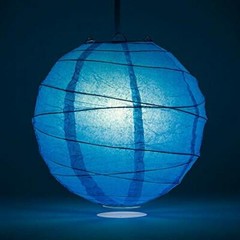 Quasimoon 20″ Turquoise Irregular Paper Lantern (10 PACK) by PaperLanternStore
