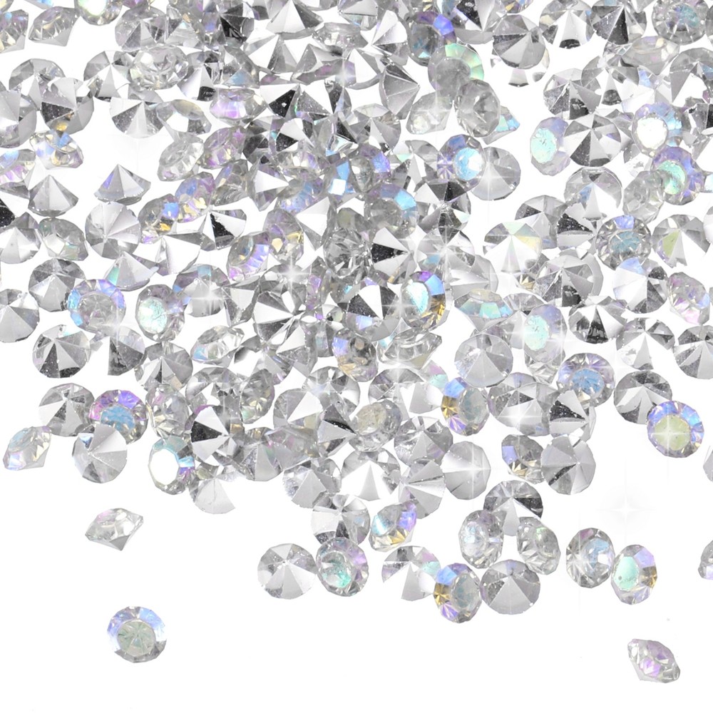 16800 Pcs Wedding Table Scatter Confetti Diamond, 3mm Fake Diamond(Shiny Silver)