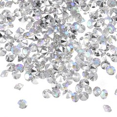 16800 Pcs Wedding Table Scatter Confetti Diamond, 3mm Fake Diamond(Shiny Silver)