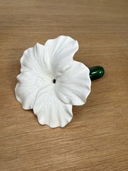 Small Bouquet Holder White Floral Bridal Flower Stem Vase