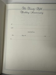 Vintage 80s Hallmark Cards 1982 Keepsake Album Our Silver Wedding Anniversary