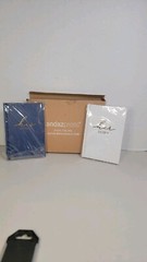 Andazpess Wedding His/Her Vows Books Navy & White W/Gold FOIL EDGES, 64 Pages