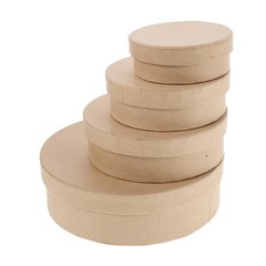 4 Pcs Cardboard Bracelet Boxes Small Paper Packaging Empty Decorative Keepsake