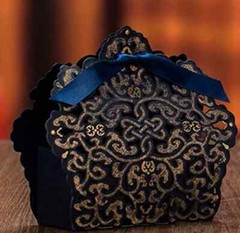 2025 New 10/50/100pcs Ivory White Red Gold Navy Blue Champange Wedding Candy Box
