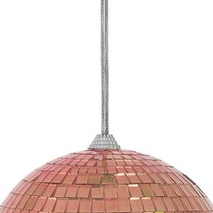 4 Rose Gold 6″ wide Glass Mirror Disco Balls Ornaments Party Wedding Decorations