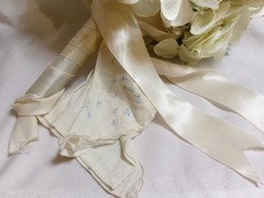 Vtg Wedding Handmade Brooch Bouquet Flowers~Rhinestones~+Table Tents Bridal Lot