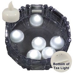 FREESH 6X Waterproof LED Floating Tealight Flameless Candle Wedding Party WHITE