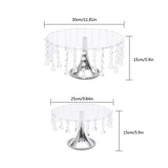 4-Piece Detachable Round Cake Stand Set for Desserts and Cupcakes