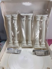 Wilton Vintage 8 Piece Roman Column Separator Set Open Box Never Used # 301-1981