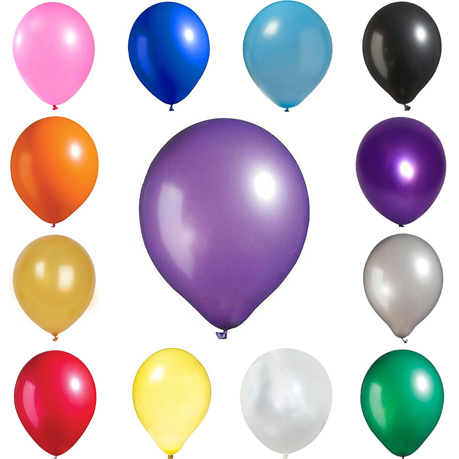 100 pcs 12″ Metallic LATEX BALLOONS Wedding Party Decorations Supplies on SALE