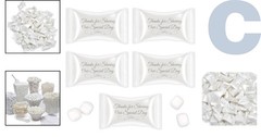 Thank You Wedding Buttermints – 100 Gluten-Free Mint Favors for Celebrations