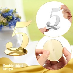10 Pcs Table Numbers for Wedding 1-10 Reception Wedding Numbers Signs with Ho…