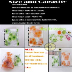 12/25/50/100pcs flower design Organza Pouch Wedding Favor Bag 4.7″x3.5″ 7×4.7″