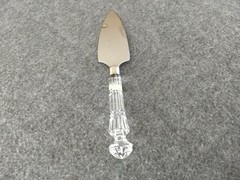 Waterford Crystal Wedding Cake Server 11″ Serrated Edge Logo Sticker Ireland