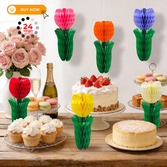 Pedel Tulip Honeycomb Centerpieces 8 inches,