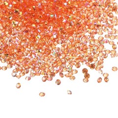 14000Pcs Acrylic Wedding Table Diamonds 3mm Crystals Gems Orange AB