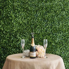 22 sq ft Green Large Boxwood Leaves 11UV Protected Wall Backdrop Panels Wedding