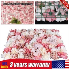 6*Flower Wall Panel Party Artificial Wedding Bouquet Decor Romantic Rose Flower