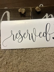 Wedding Wooden Signs Comes With 4 Wooden Reserved , Along With Others
