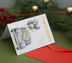 Wedding Card for Couple, Congratulations for Mr & Mrs | 5×7 folded 350gsm car…