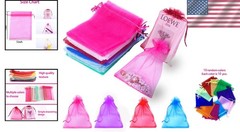 100 Count Organza Gift Bags for Weddings, Birthdays & Celebrations
