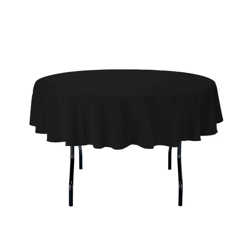 15 ROUND 72″ inch Tablecloth Polyester Table Cover WEDDING PARTY Cover 21 COLORS