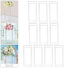 23.6in 10Pcs Tall Gold Metal Flower Stand for Wedding Table Centerpieces Decor~
