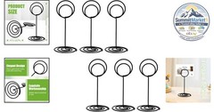 Table Number Holders 6pcs Black Sign Stand Place Card Holder