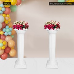 4pcs Roman Column For Wedding Landscaping Pillar Event Decorative Columnar White