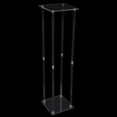 Clear Acrylic Flower Stand 39 Tall Column Vase Centerpieces Wedding Decoration