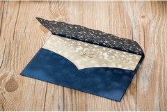 Blue Personalised Laser Cut Wedding Invitation Card Candy Boxes Bag Envelopes