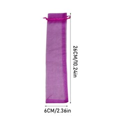 50PCS Organza Wedding Fan Bag Drawstring Candy Organizer Party Favor Gift Bag.