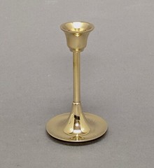 Candle Holder 5″-6″-7″High Polished Shiny Brass Contemporary Style FREE SHIPPING