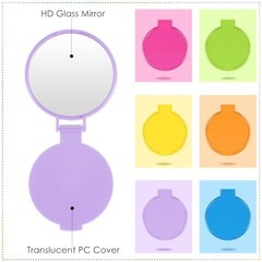 Pieces Compact Mirrors Bulk, Mini Folding Pocket Mirrors for 6 Bright Colors