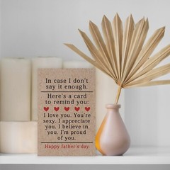 Sweet Fathers Day Cards Gifts for Boyfriend Husband, Happy Father’s Day Gift …
