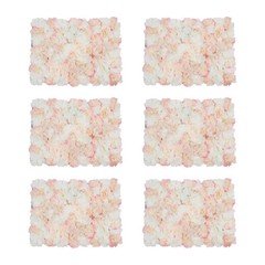 6pcs Premium Flower Wall Panels Artificial Silk Flower Rose Wedding Backdrop NEW