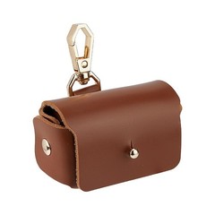 SUPERFINDINGS Brown Dog Ring Bearer Pillow Box, Leather 4.35x7x4.4cm,