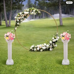4pcs Roman Column Wedding Roman Pillar Flowerpot Holder Event Party Decor Column
