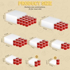 10 Pcs Buffet Food Risers, White Acrylic Dessert Cupcake White-10Pcs(8 Sizes)